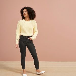Everlane — The High-Rise Skinny Jean Ankle, Black